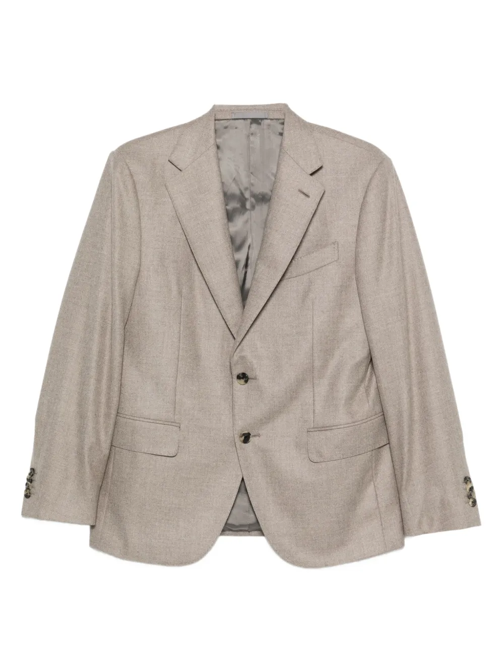 Caruso notched-lapel jacket | Neutrals | Image 1