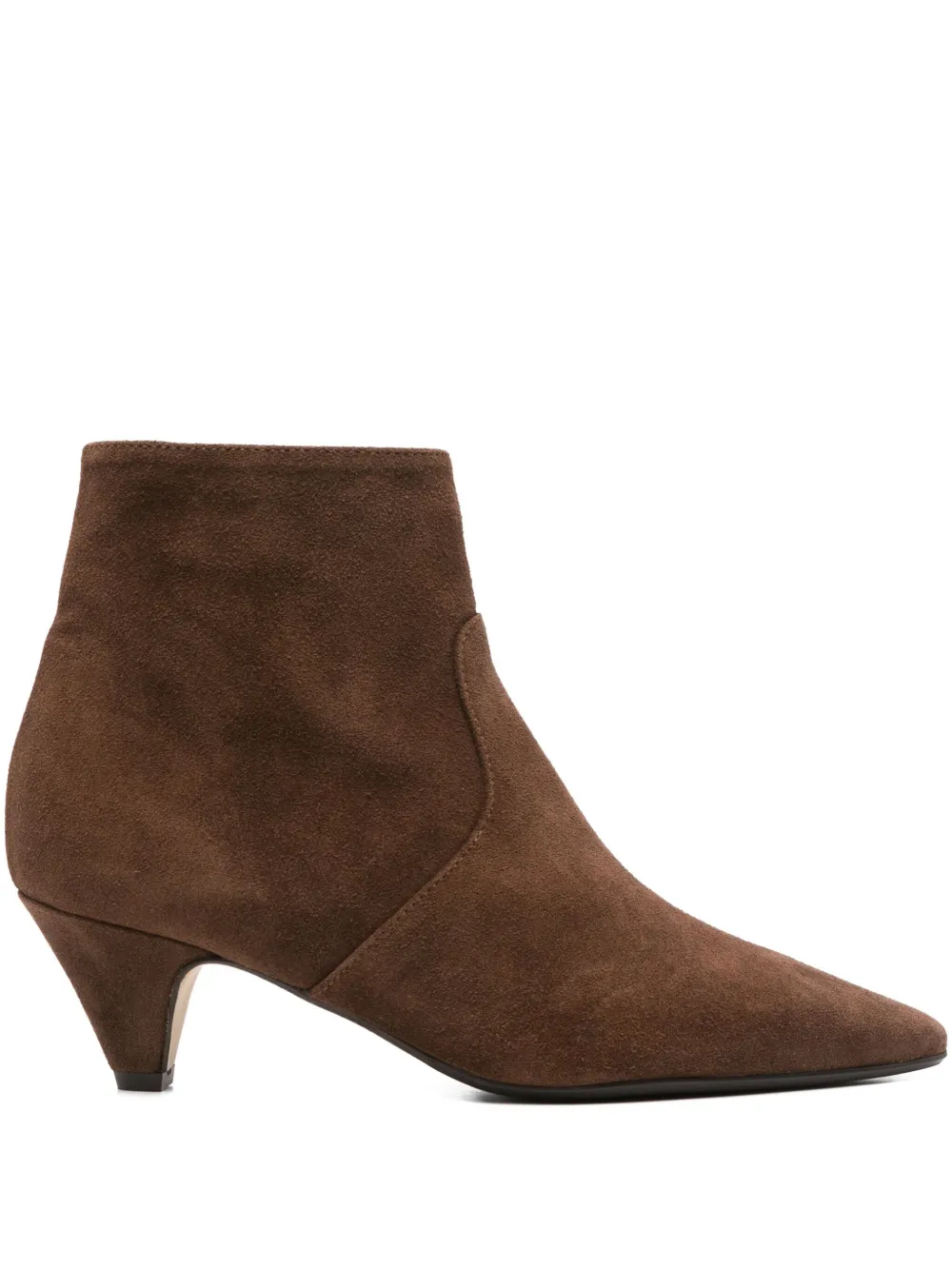 Anna F Pointed-toe Boots In Brown