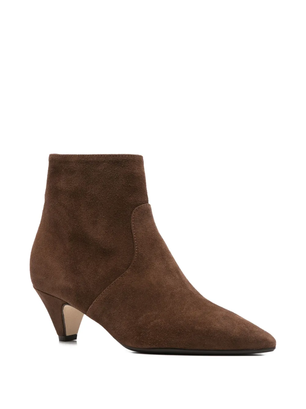Anna F Pointed-toe Boots In Brown