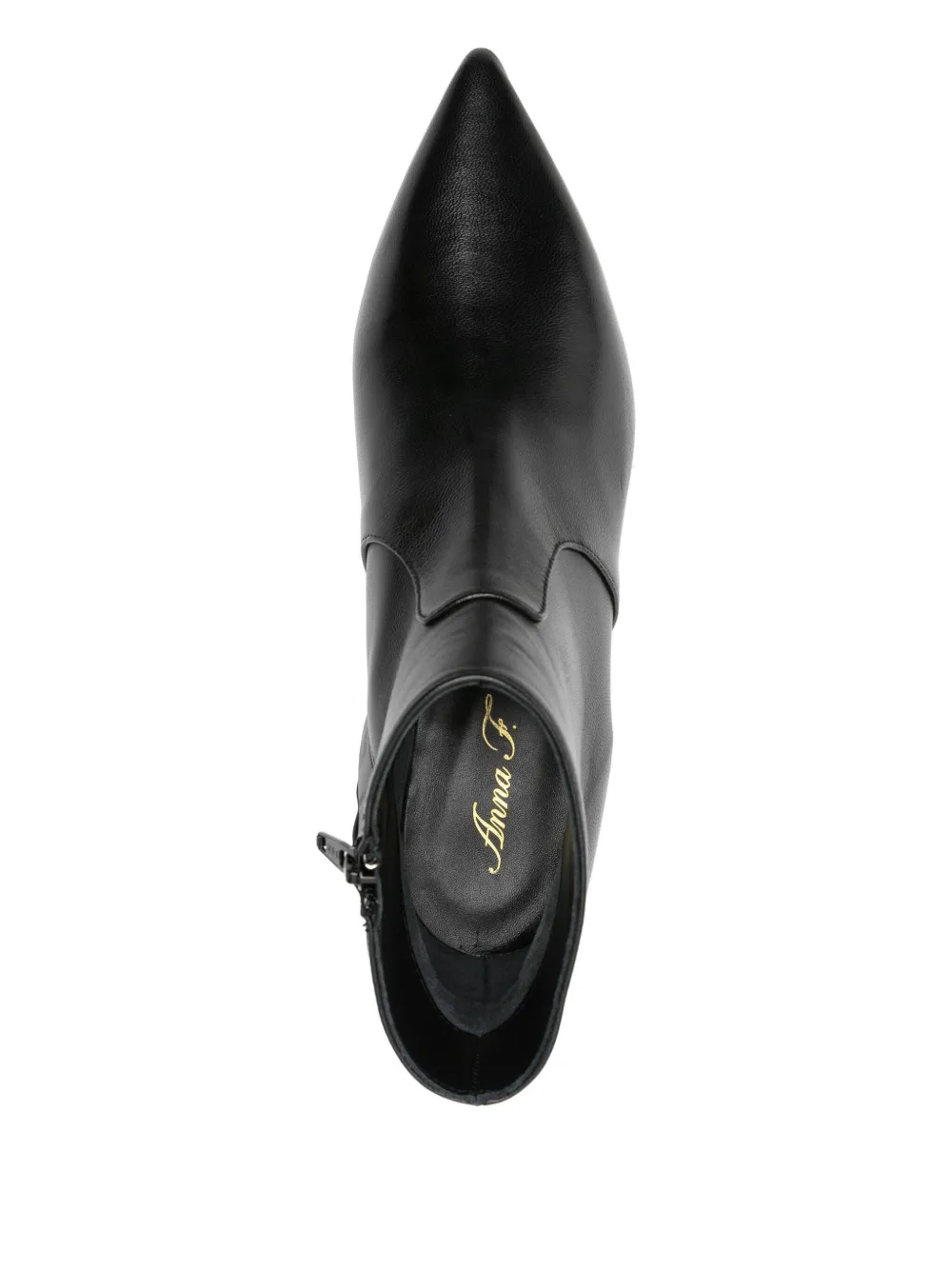 Anna F 50mm Leather Boots In Black