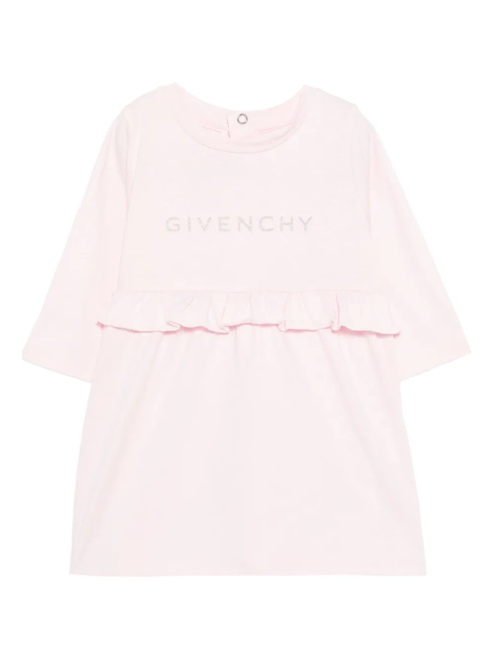 Givenchy Kids Jurk met ruches Roze