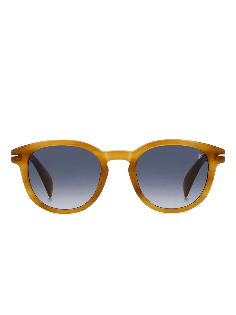 Eyewear by David Beckham round-frame sunglasses | Yellow | Image 1