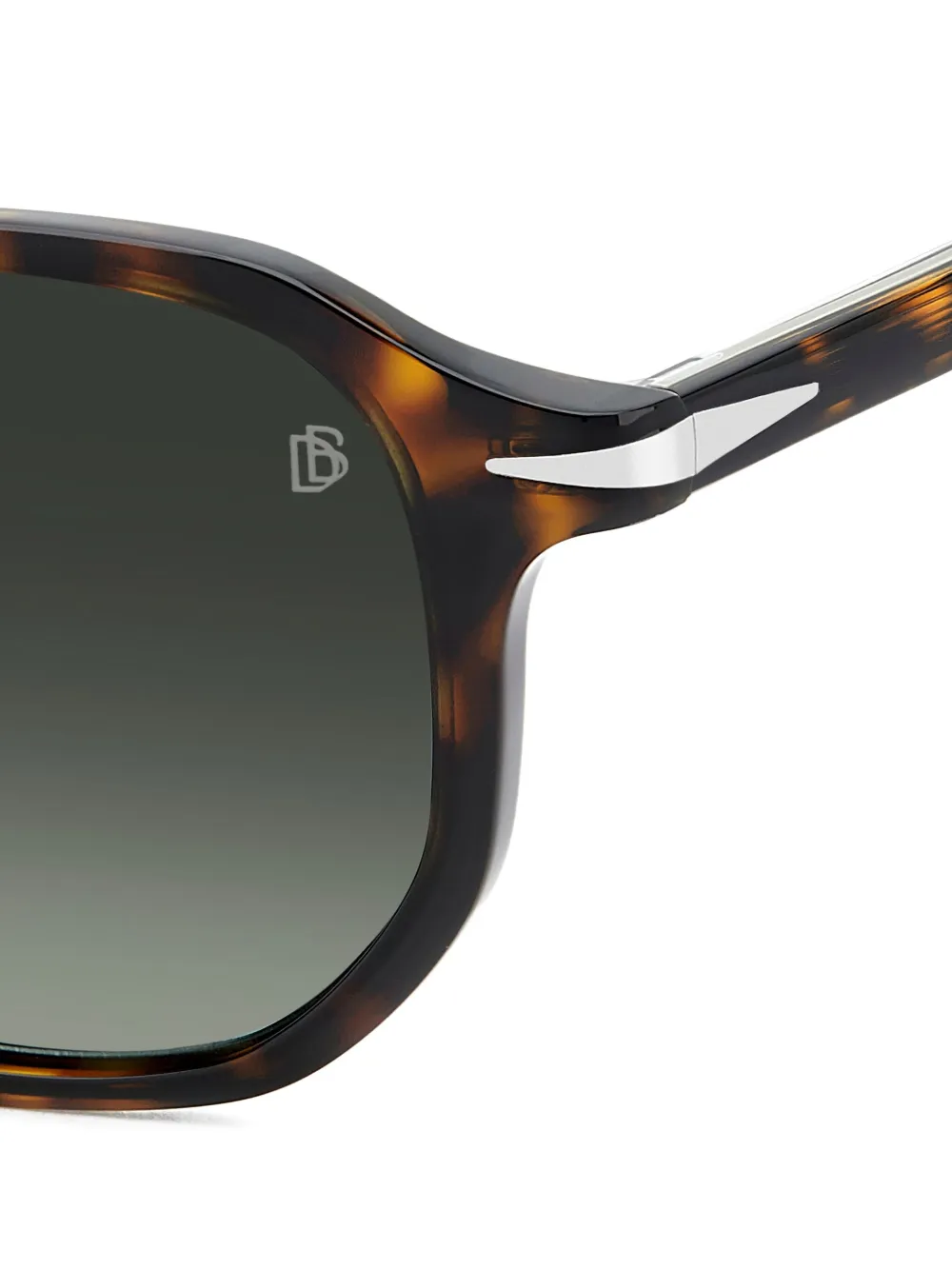 Eyewear by David Beckham Zonnebril met vierkant montuur Bruin