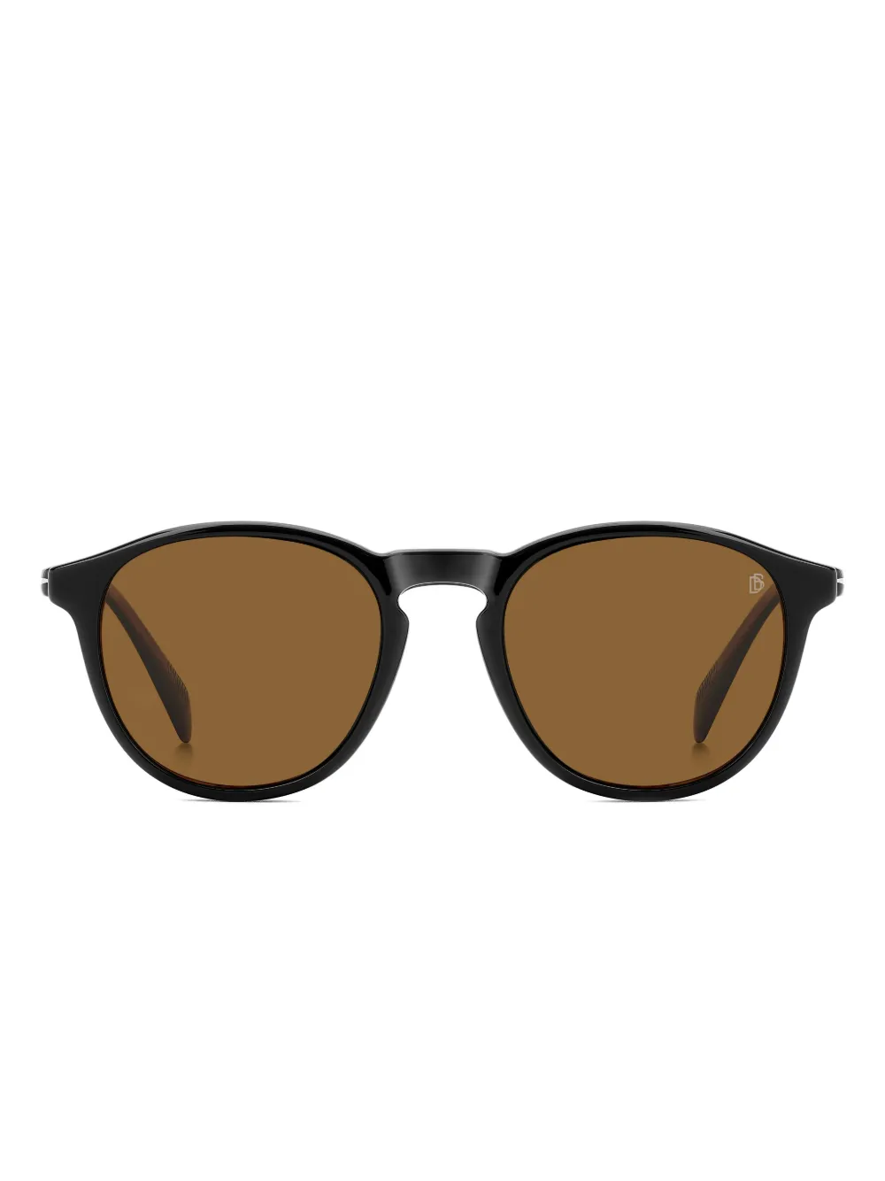 Eyewear By David Beckham Round-frame Clip-on Glasses In Brown