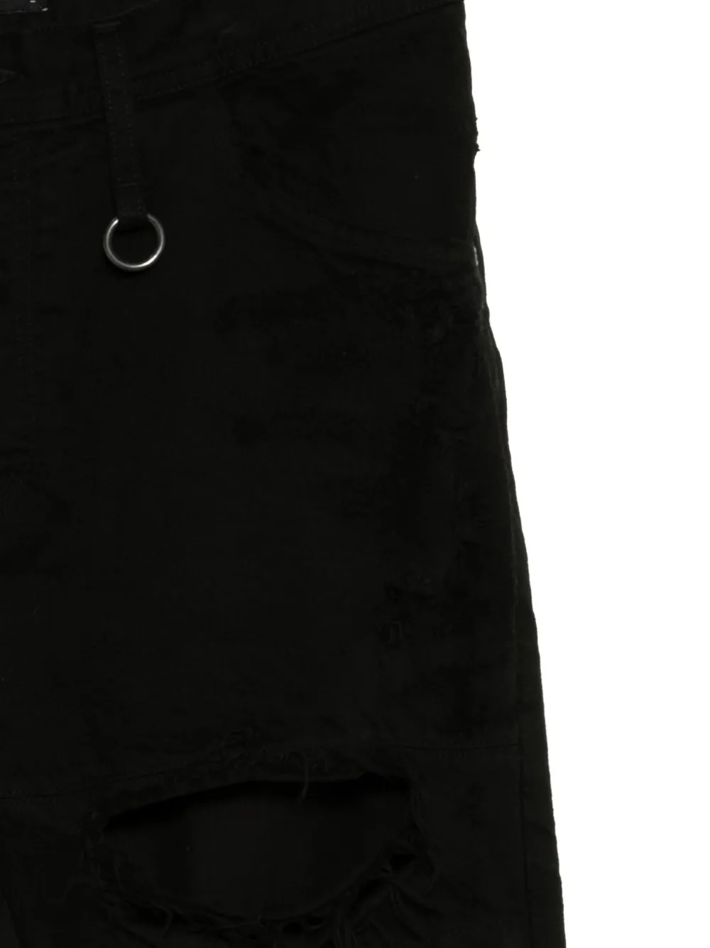 Julius Geribbelde jeans met toelopende pijpen Zwart