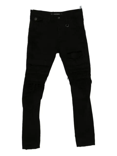 Julius ribbed taper jeans
