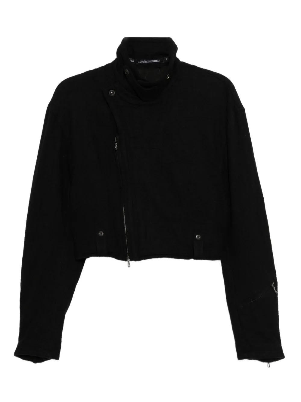 Julius cropped jacket | Black | Image 1
