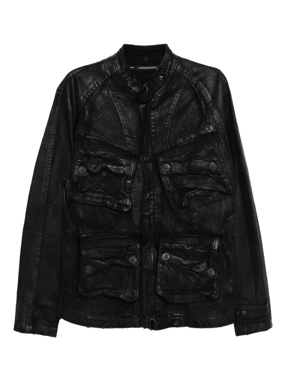 Julius distressed denim jacket | Black | Image 1