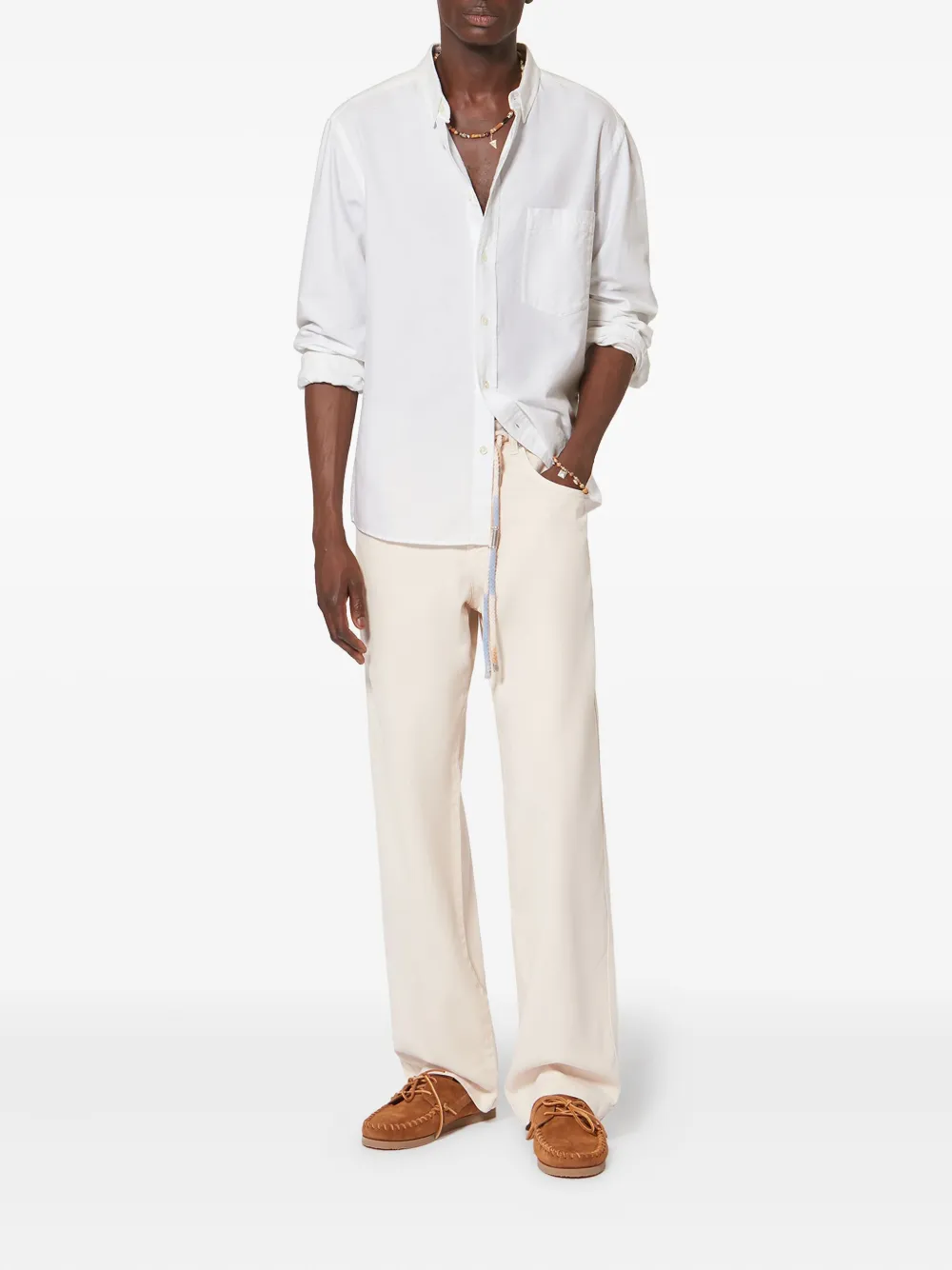 MARANT Jasolo buttoned embroidered shirt - Wit