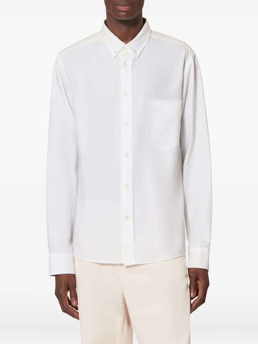 MARANT Jasolo overhemd met borduurwerk en knopen Wit