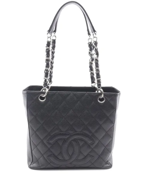 CHANEL Pre-Owned 2006-2008 Caviar Petite Shopping tote bag