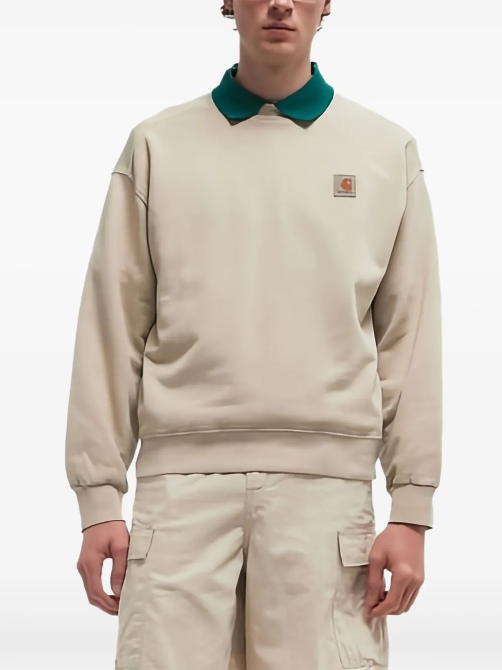 Carhartt WIP logo-patch sweatshirt - Beige