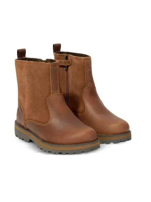 Timberland Kids スエードパネル ブーツ | ブラウン | FARFETCH JP