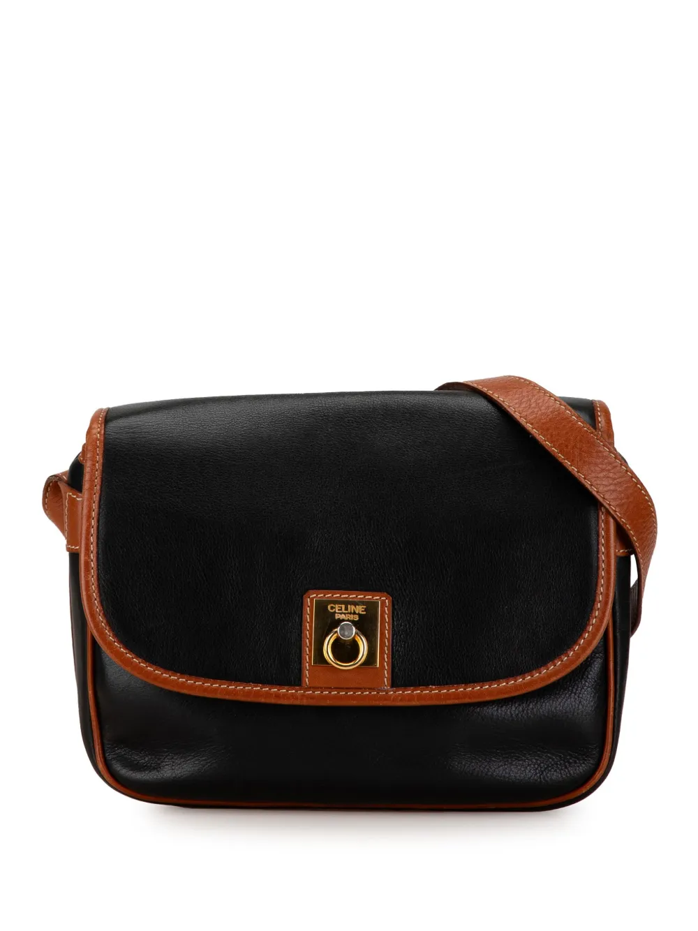 Celine Pre-Owned 20th Century Leather crossbody bag - Nero