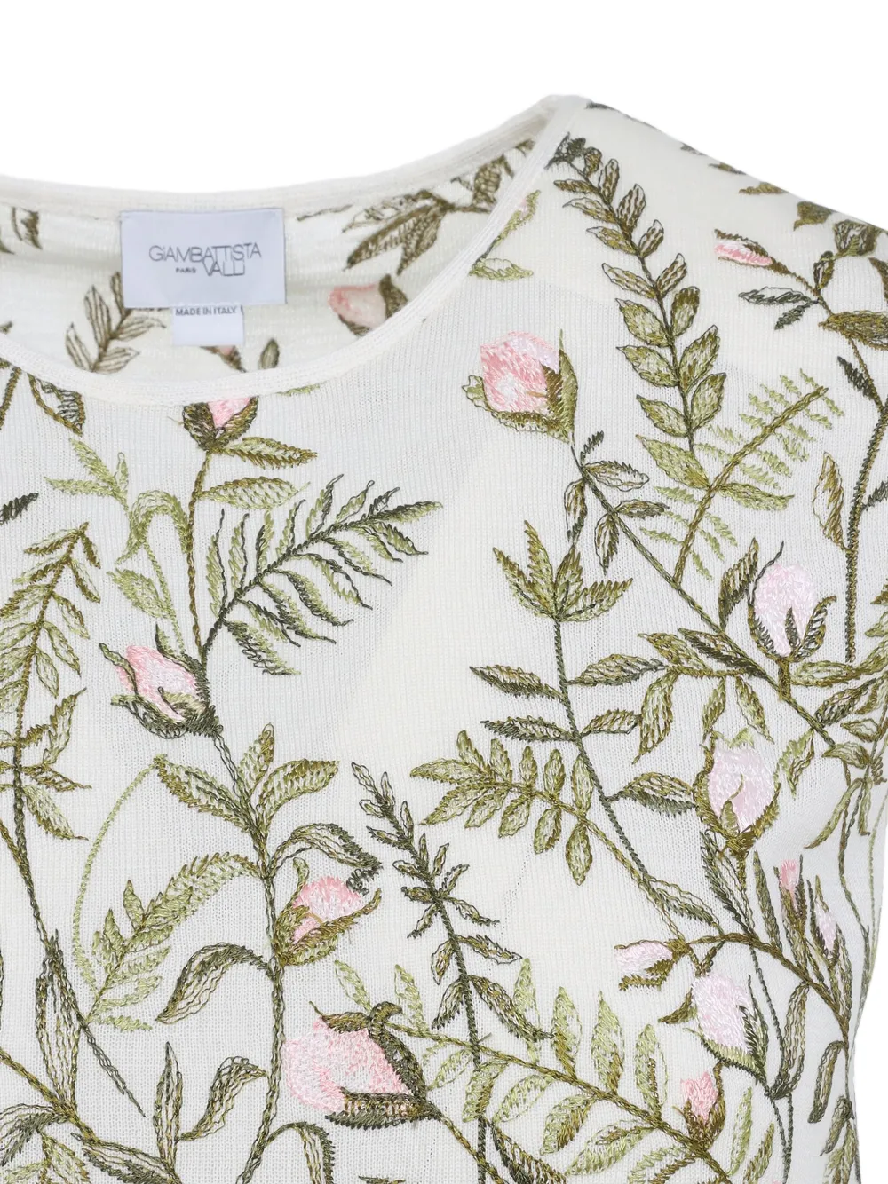 Giambattista Valli Top met bloemenprint Wit