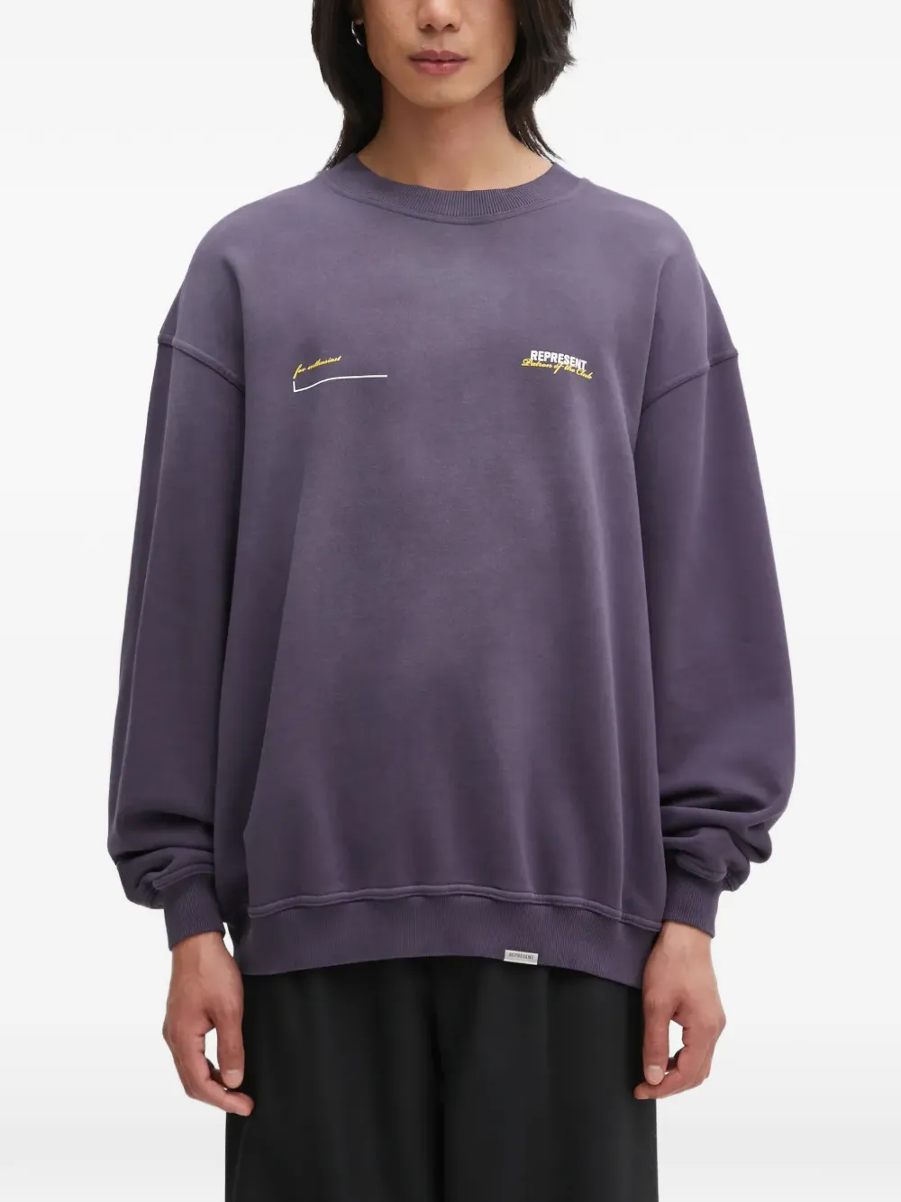 Represent Patron of the Club crew-neck sweatshirt - Viola