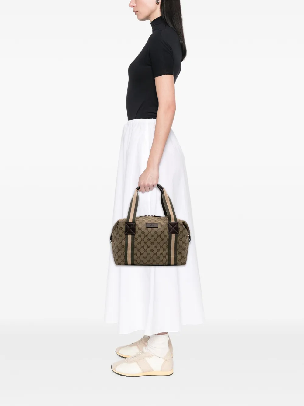 Gucci Pre-Owned GG Canvas Web duffelväska från 2016-2025 | Pre-Owned | Image 2