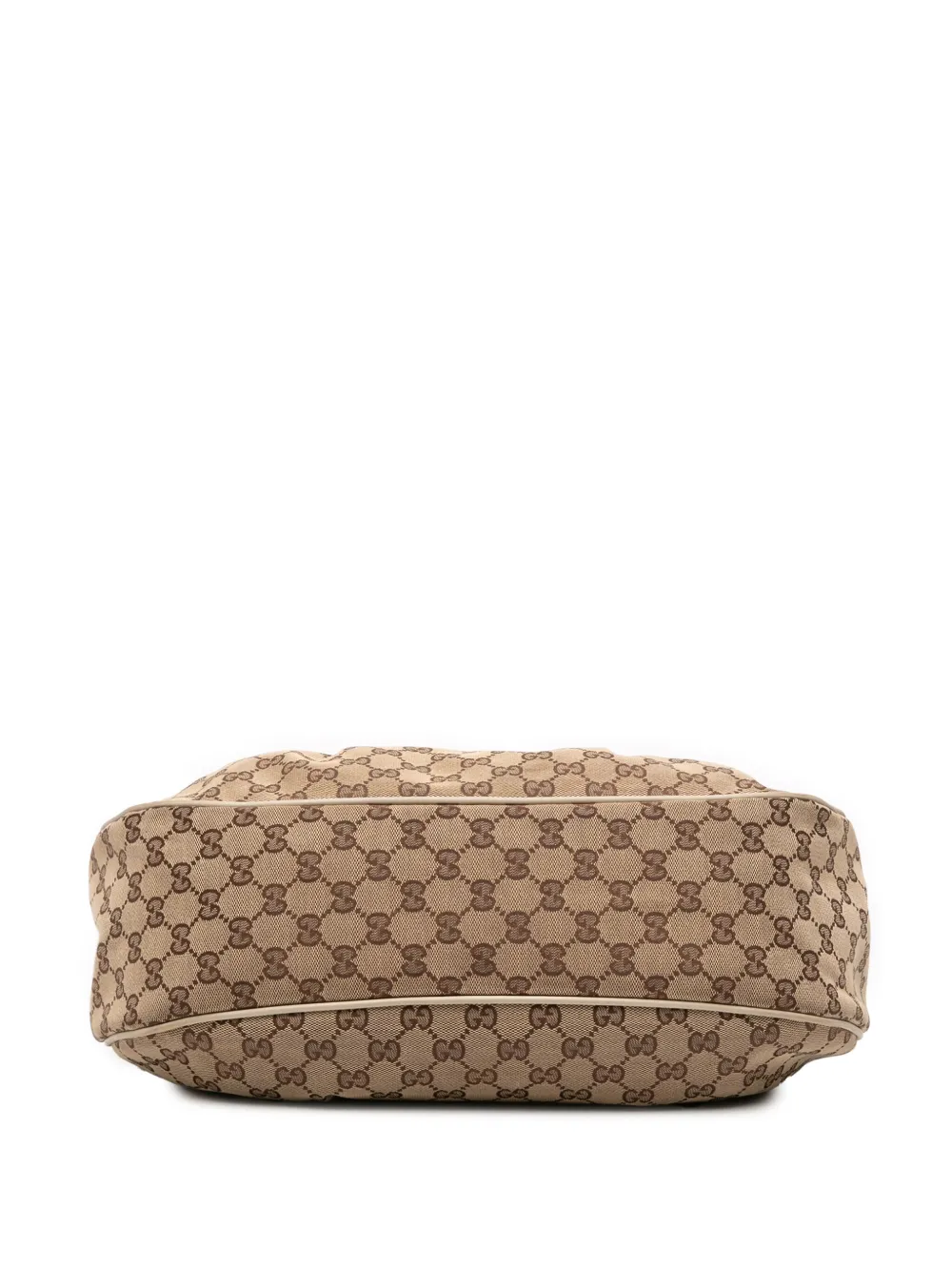 Pre-owned Gucci 2016-2025 Gg Canvas Sukey Shoulder Bag In Brown