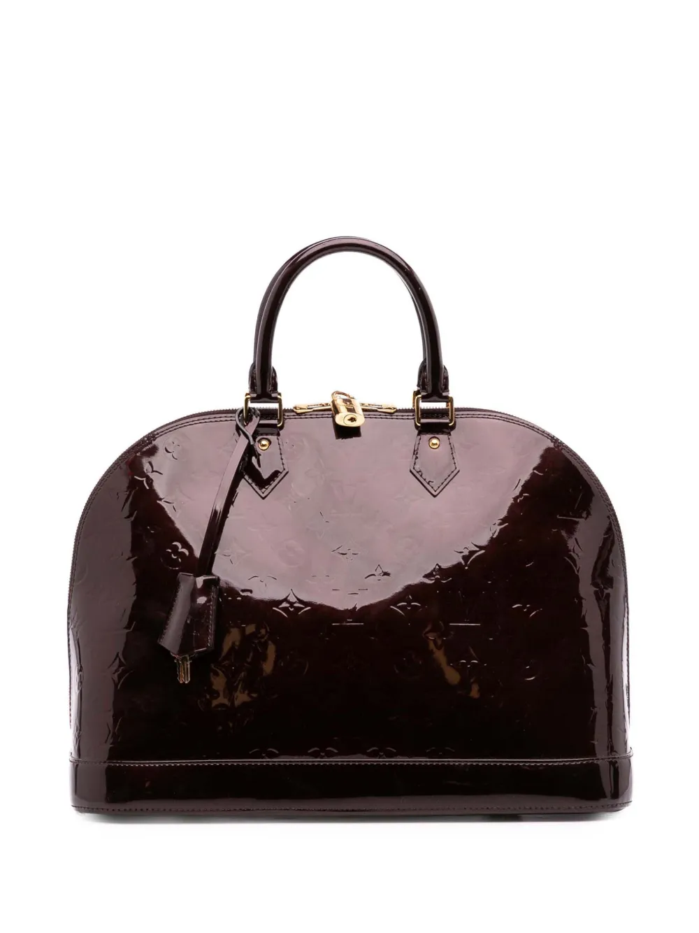 Louis Vuitton Pre-Owned 2012 モノグラム ヴェルニ アルマ GM ハンドバッグ - レッド Louis Vuitton Pre-Owned 2012 モノグラム ヴェルニ アルマ GM ハンドバッグ - レッド