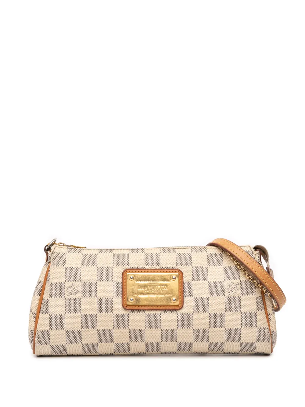 Louis Vuitton Pre-Owned 2012 ダミエ アズール エヴァ サッチェルバッグ - ホワイト Louis Vuitton Pre-Owned 2012 ダミエ アズール エヴァ サッチェルバッグ - ホワイト