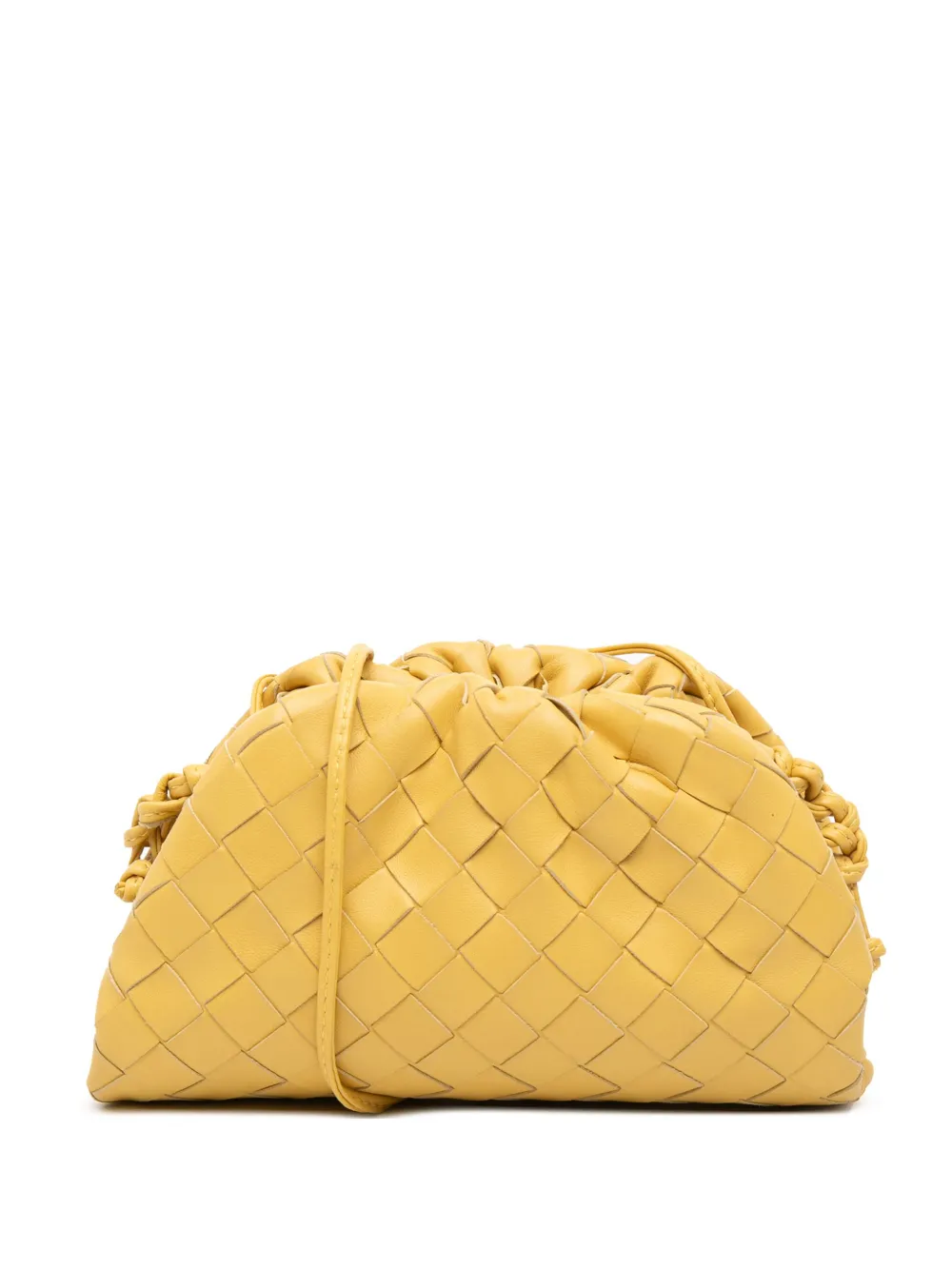 Bottega Veneta Pre-Owned 2012-2025 Nappa Intrecciato The Mini Pouch crossbody bag - Giallo