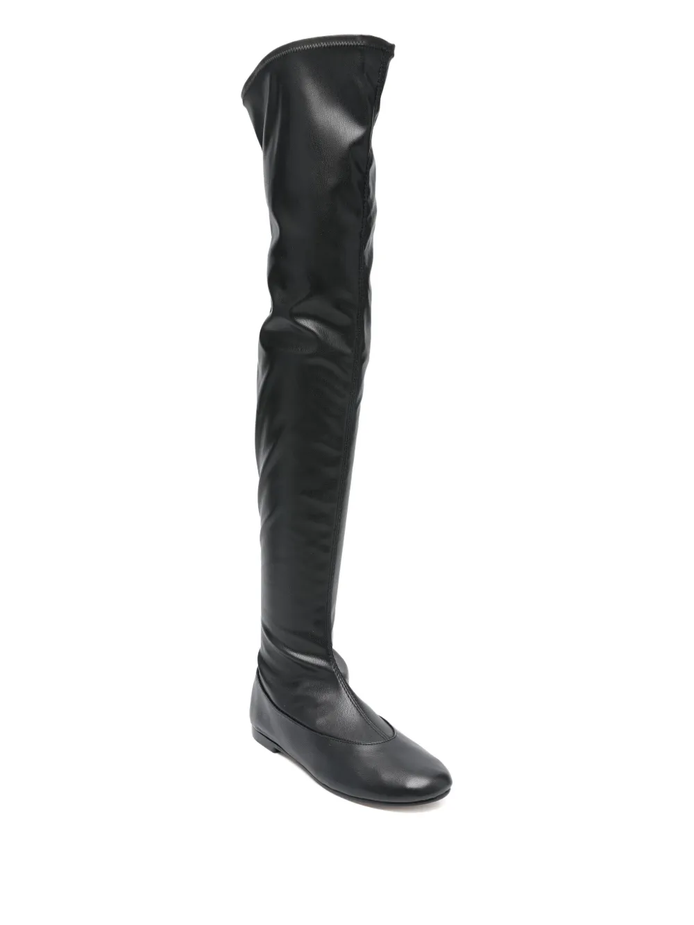 Gimaguas Round-toe Over-the-knee Boots In Black