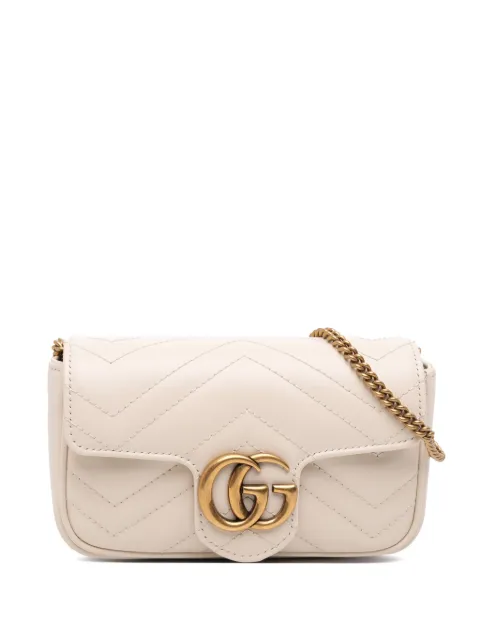 Gucci Pre-Owned 2016-2025 Mini GG Marmont Matelasse Leather Flap crossbody bag