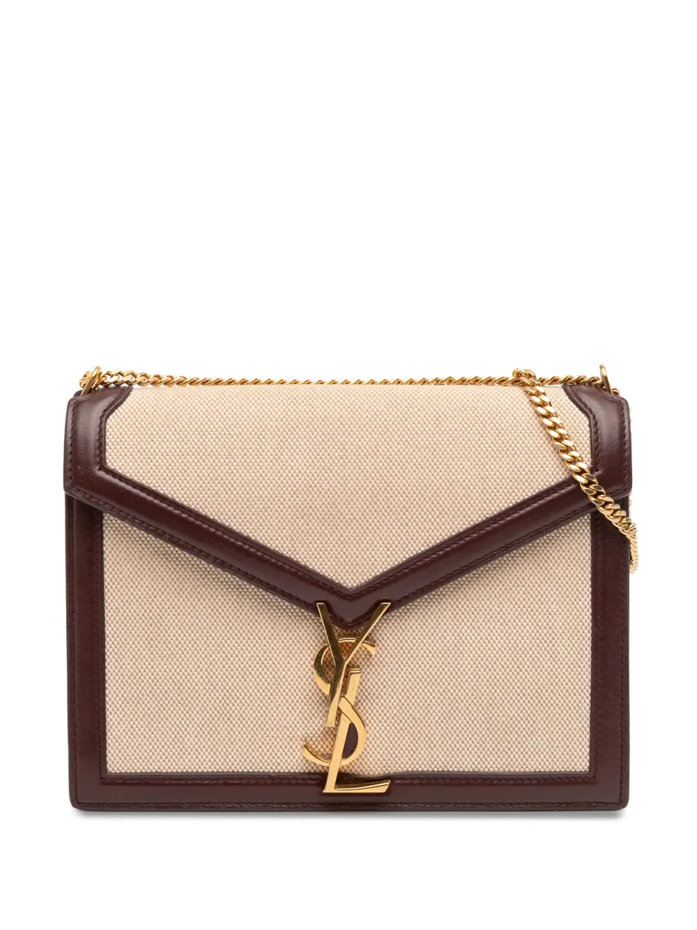 Saint Laurent Pre-Owned 2019 Canvas Monogram Cassandra crossbody bag | Brown | Image 1