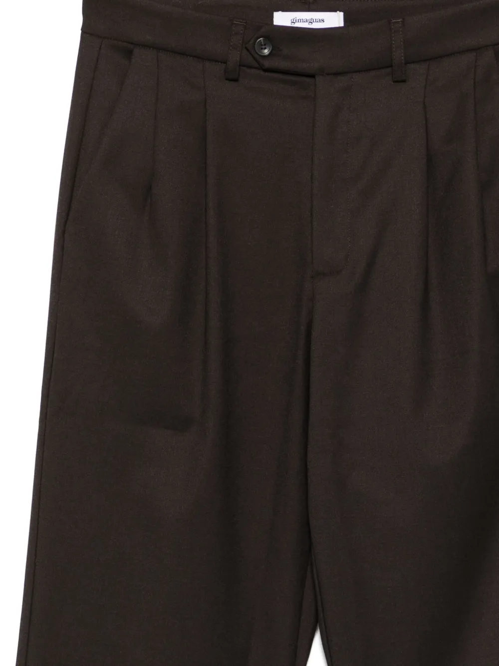 Gimaguas Pleated Tailored Trousers In Brown
