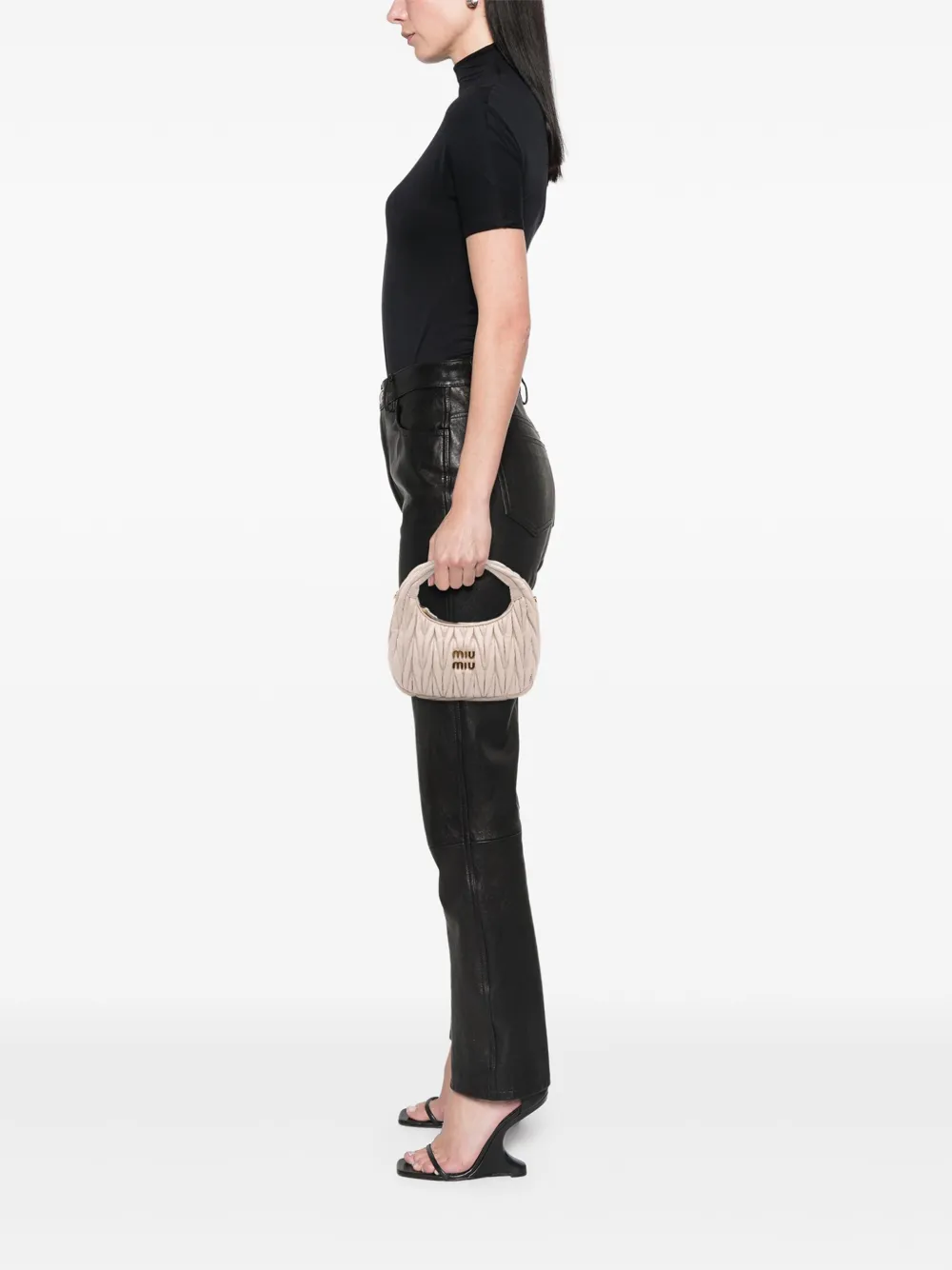 Miu Miu Pre-Owned 2000-2025 Mini Matelasse Nappa Wander Bag satchel | Pre-Owned | Image 2
