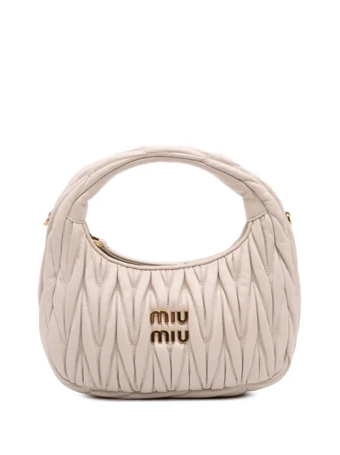 Miu Miu Pre-Owned Borsa a tracolla Wander mini in nappa trapuntata 2000-2025