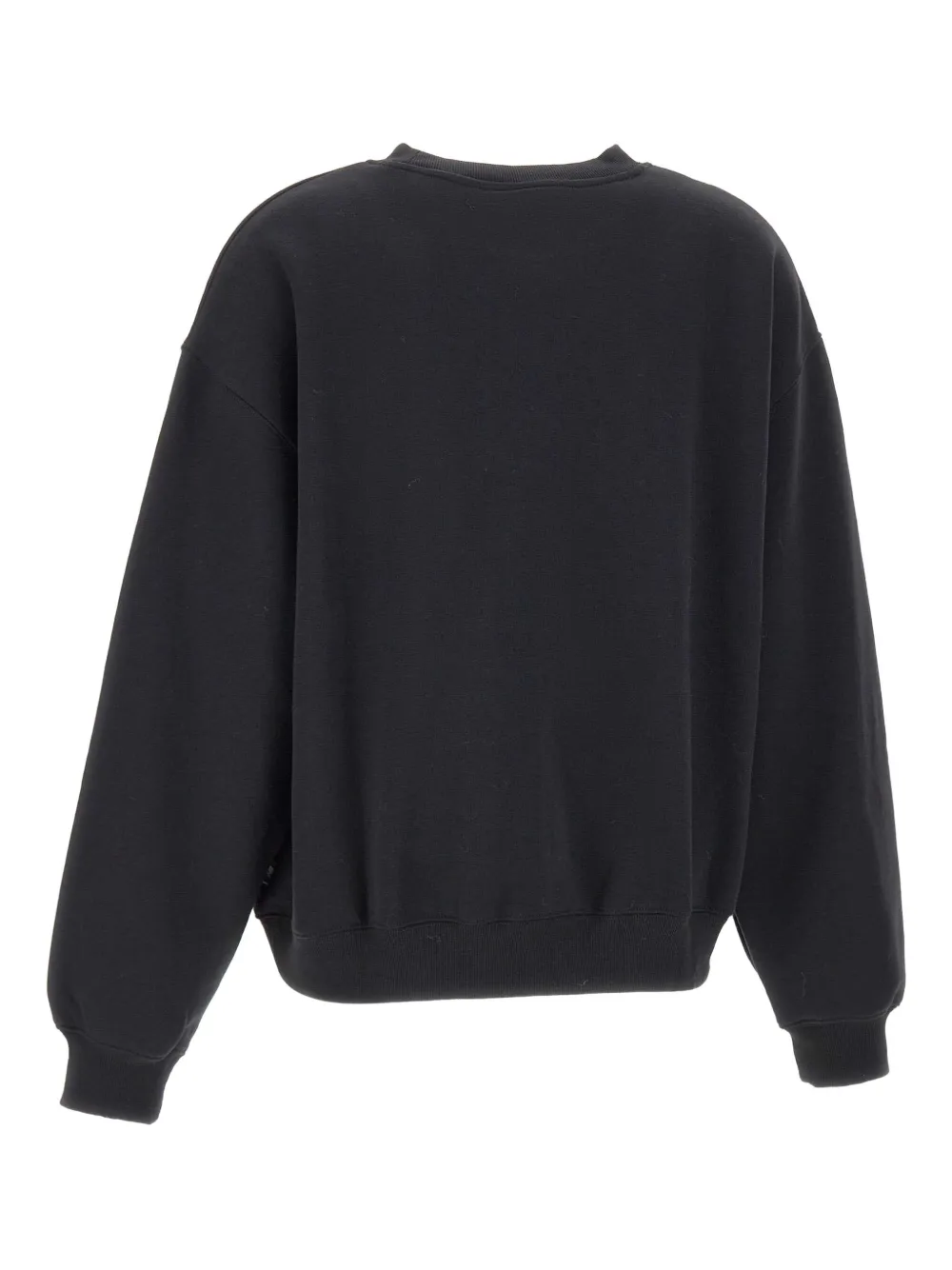 New Balance Logo-print Crew-neck Sweatshirt In Black