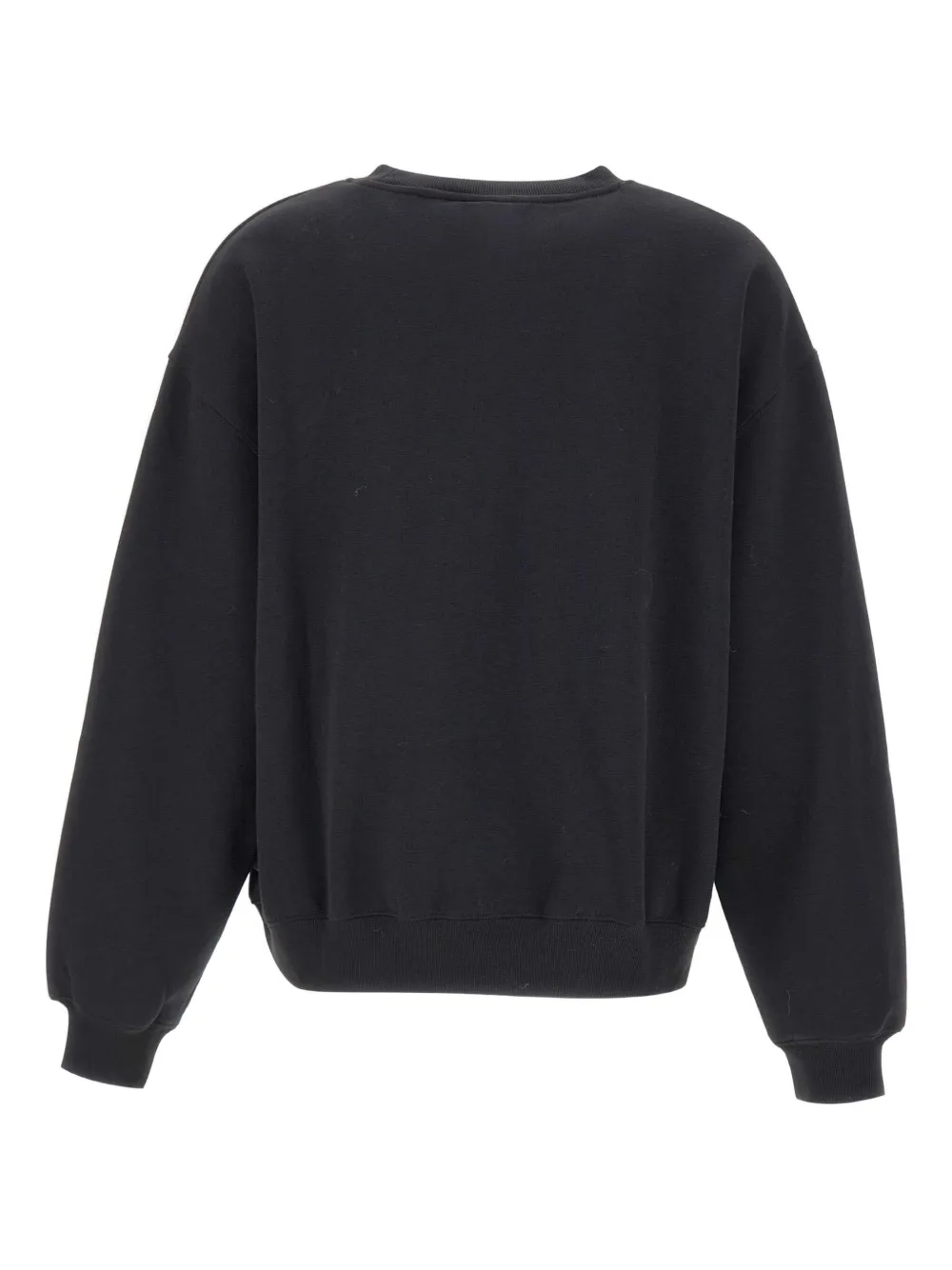 New Balance Logo-print Crew-neck Sweatshirt In Black