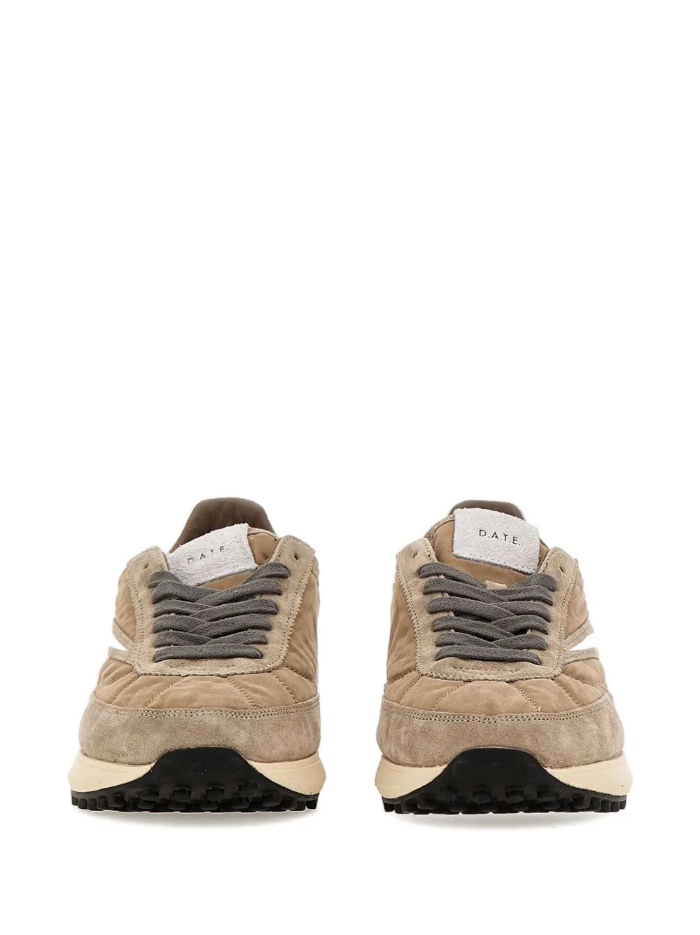 Date Athleta Touch Suede Nylon Sneakers In Brown