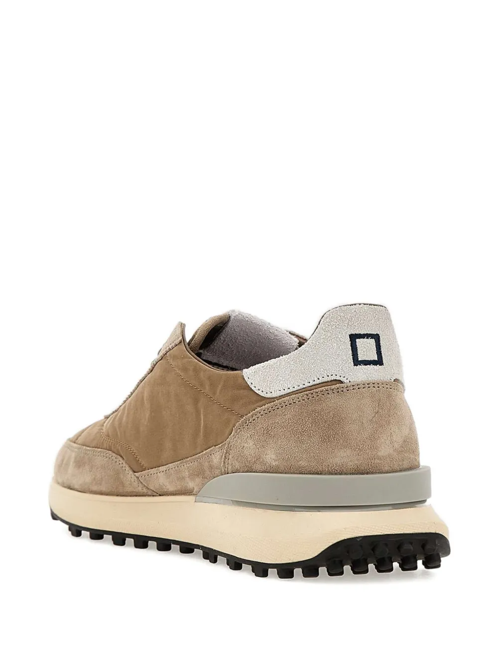 Date Athleta Touch Suede Nylon Sneakers In Brown