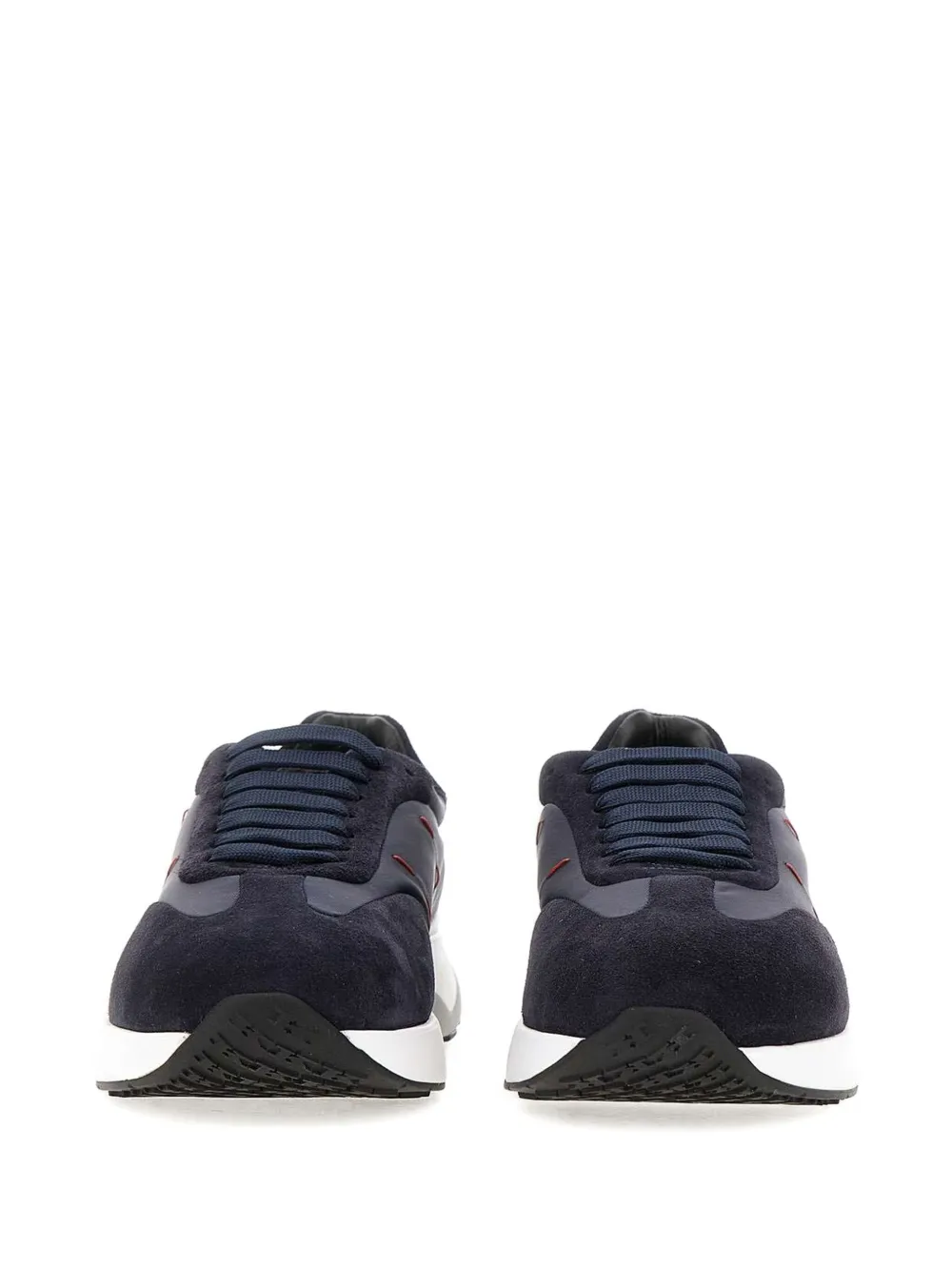Kiton Suède sneakers Blauw