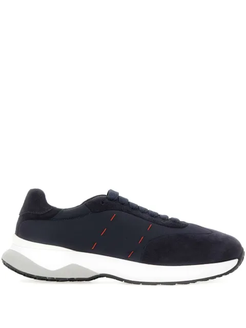 Kiton lace-up suede sneakers 