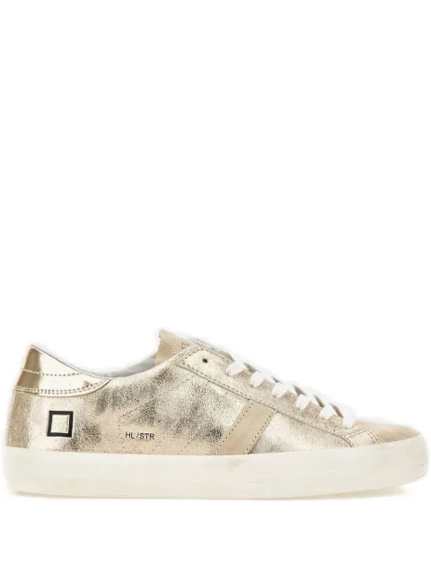 D.A.T.E. metallic-effect sneakers