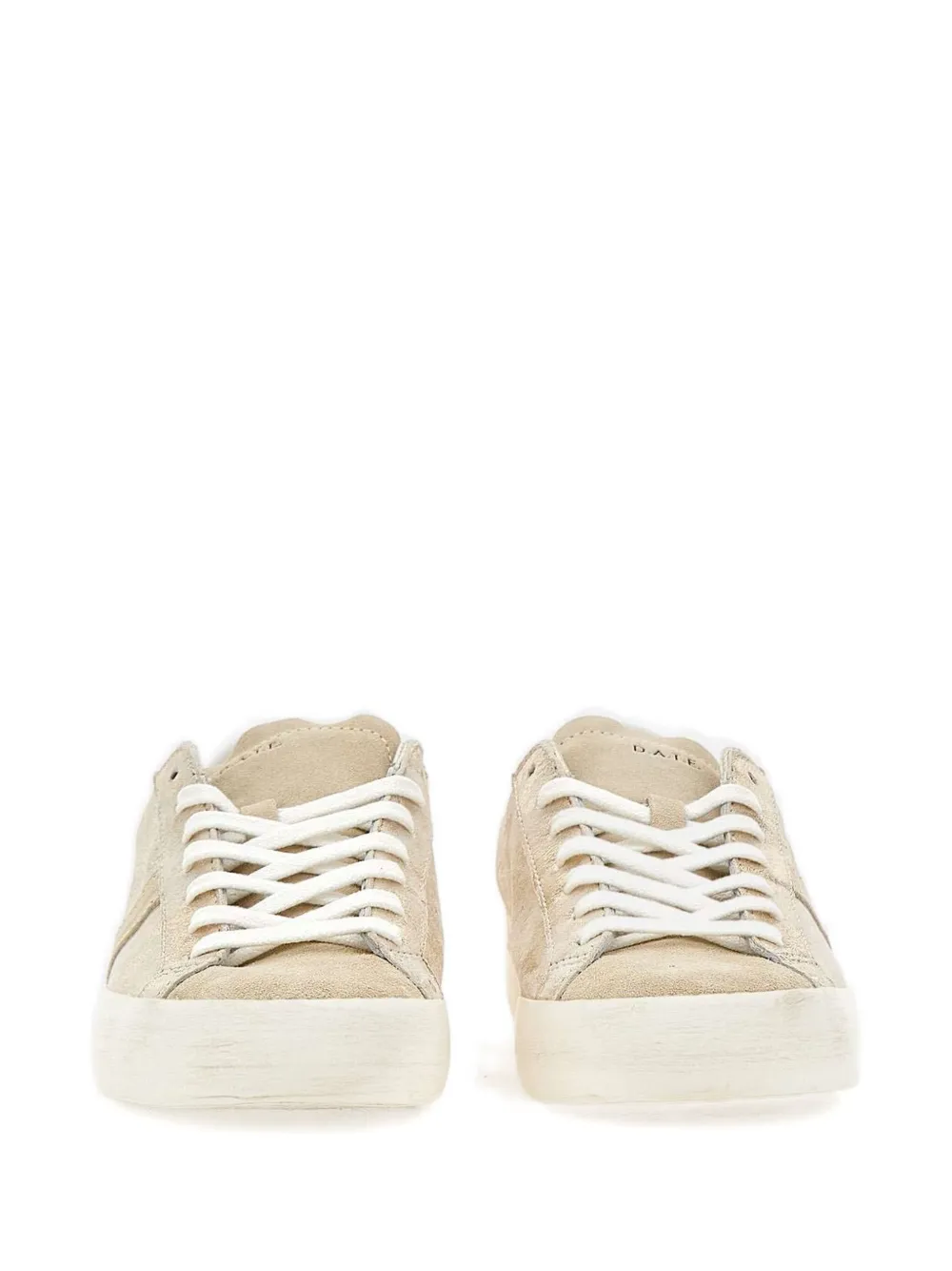 Date Metallic-effect Sneakers In Neutral