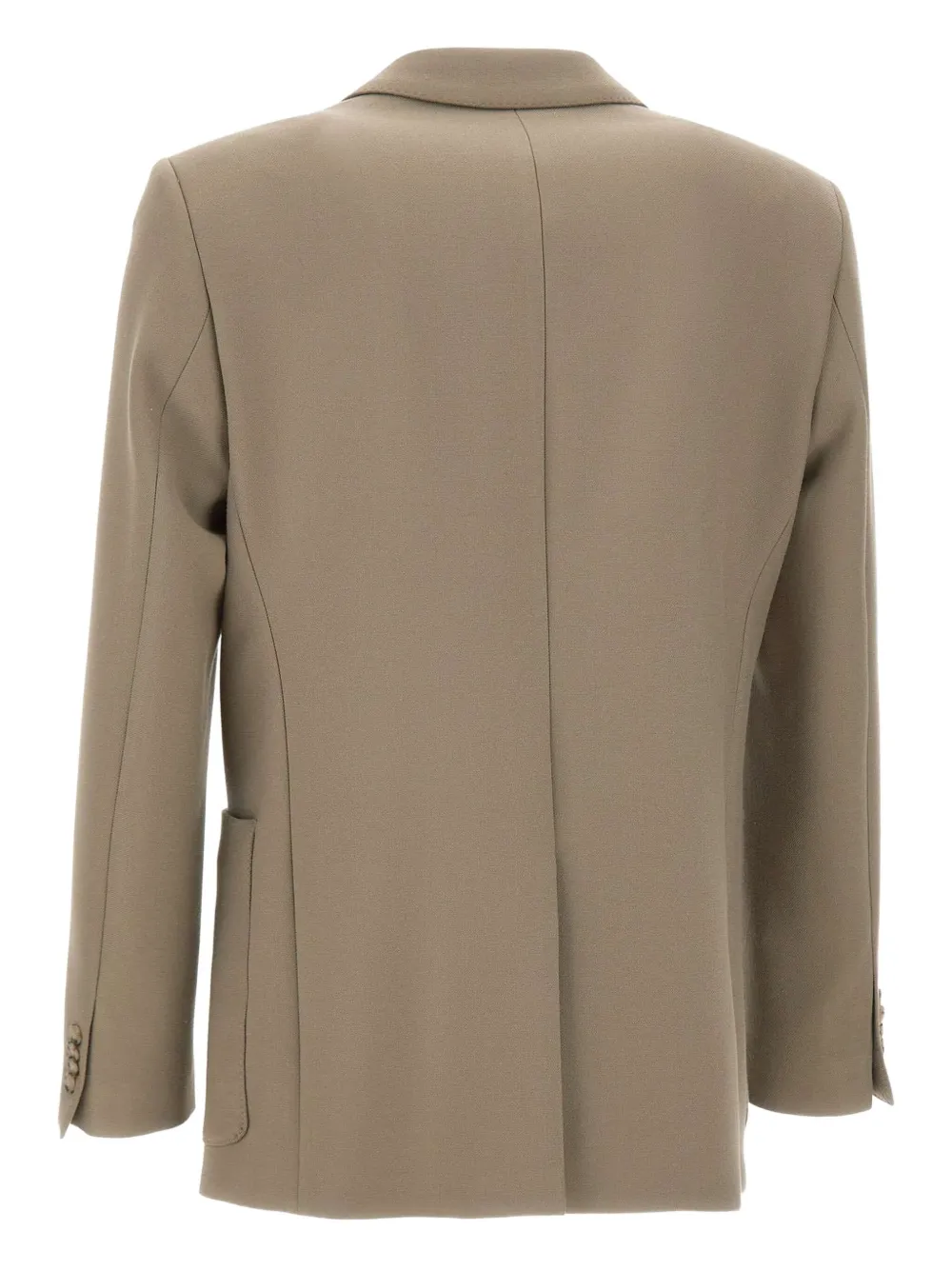 Hugo Boss Double-breasted Peak-lapel Blazer In Brown