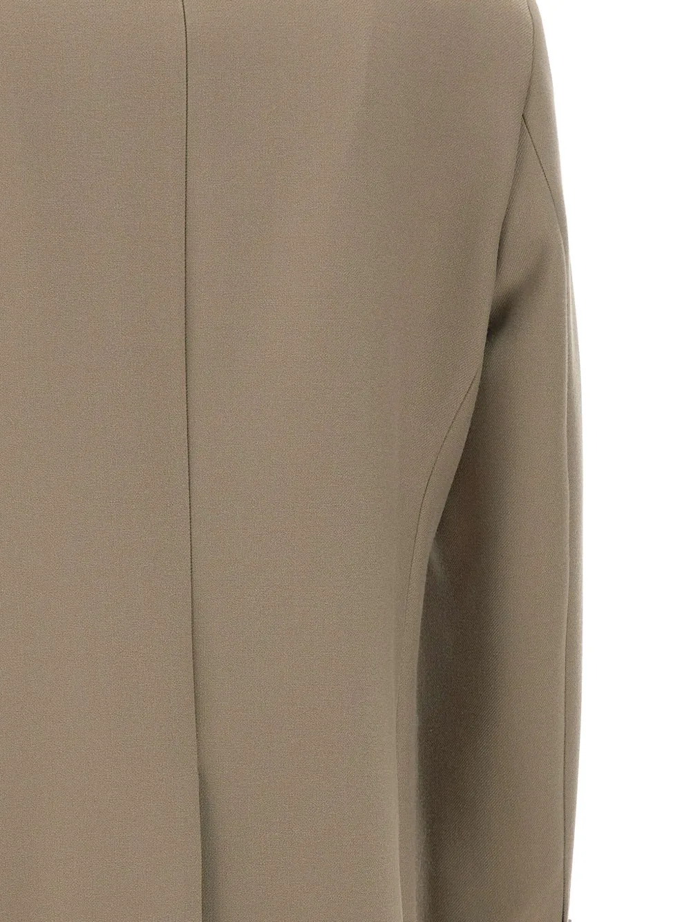 Hugo Boss Double-breasted Peak-lapel Blazer In Brown