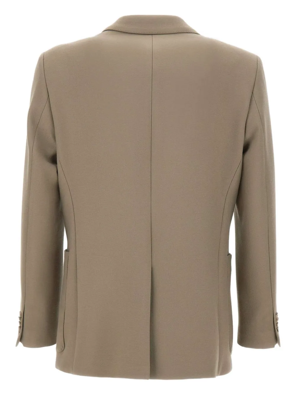 Hugo Boss Double-breasted Peak-lapel Blazer In Brown