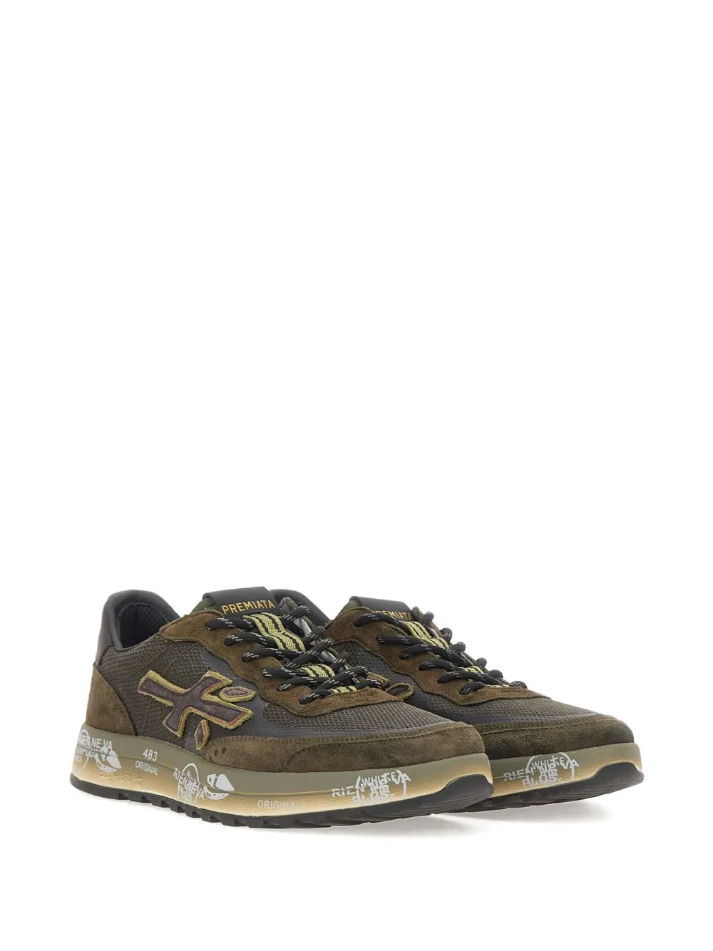 Premiata Nous 7731 mesh suede sneakers | Low-Tops | Image 2