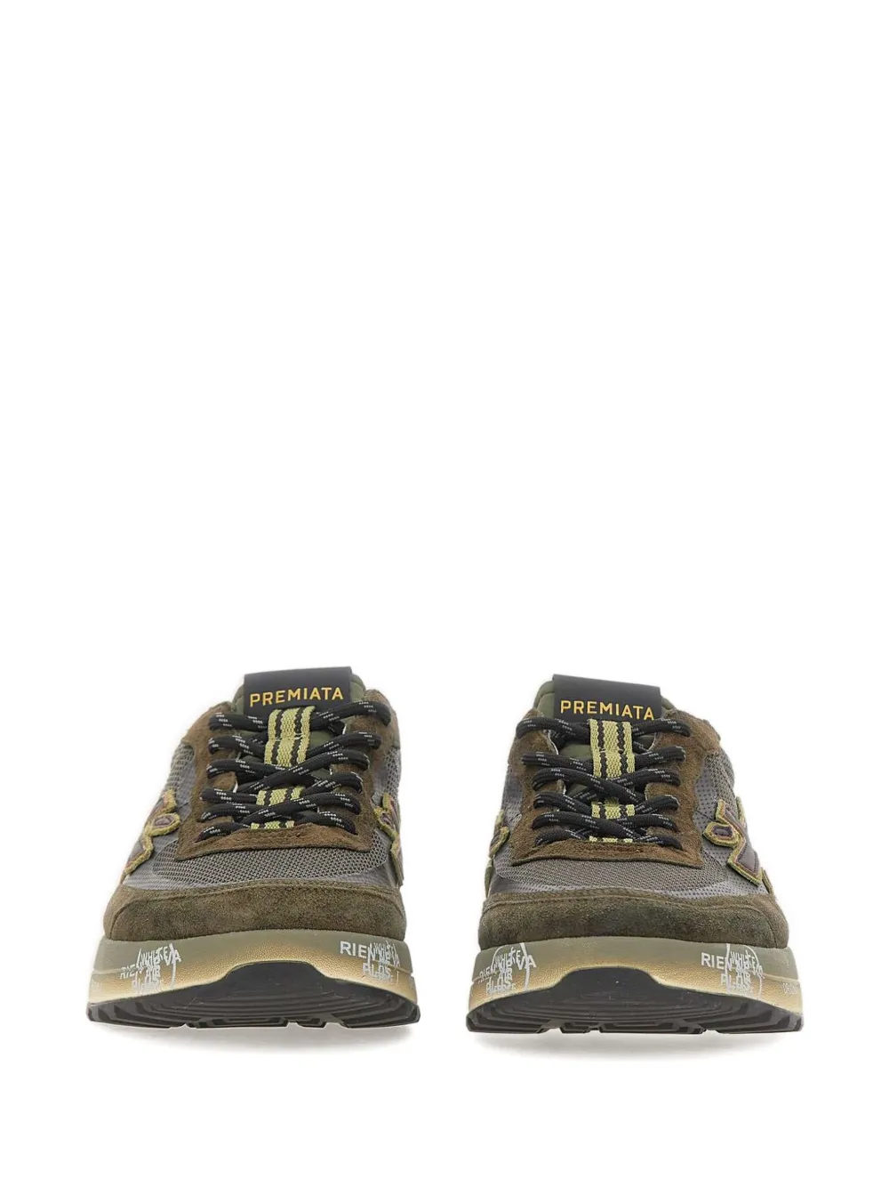 Premiata Nous 7731 mesh suede sneakers Bruin