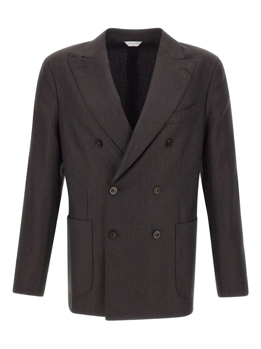 Boglioli 50kjacket Peak-lapels Double-breasted Blazer In Gray