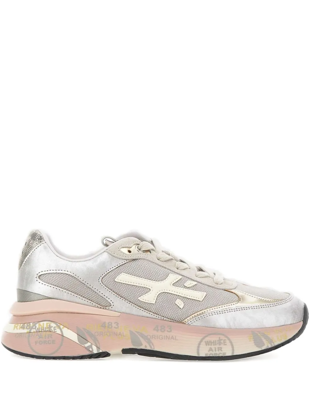 Premiata Moerund7797 sneakers met logo Zilver