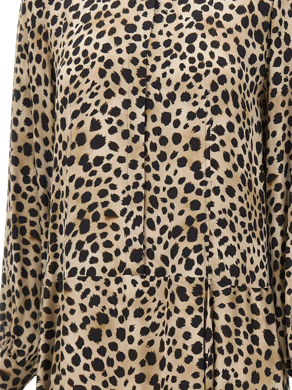 Marella Deriva mini-jurk met dierenprint en verfraaide knopen Bruin