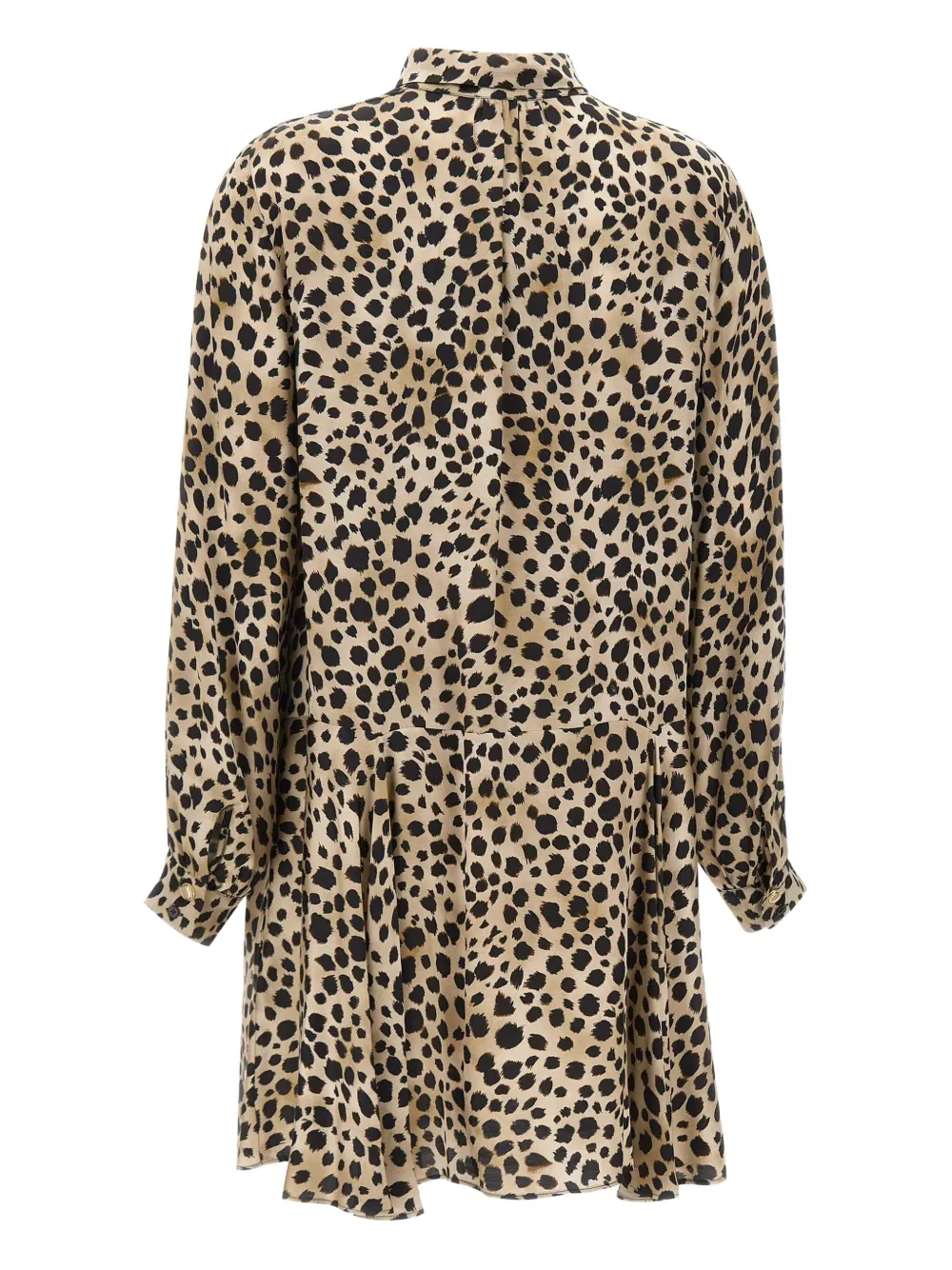 Marella Deriva mini-jurk met dierenprint en verfraaide knopen Bruin