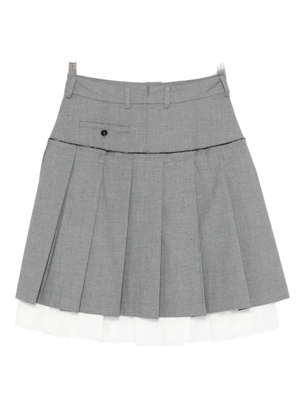 Gimaguas layered pleated mini skirt - Grijs