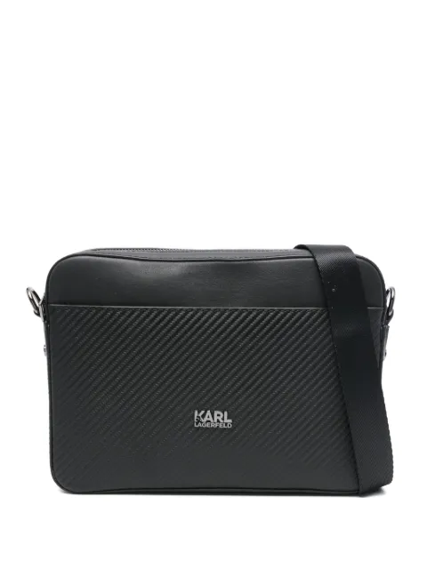 Karl Lagerfeld logo-plaque messenger bag